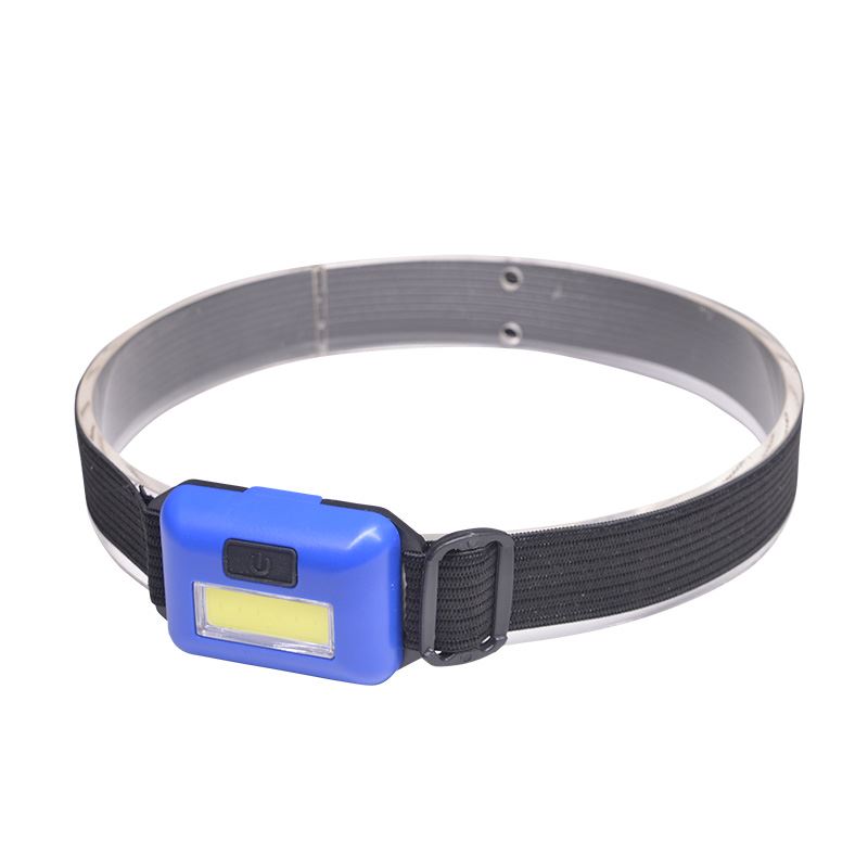 Solight LED čelové COB svietidlo, 3W, modrá, 3x AAA