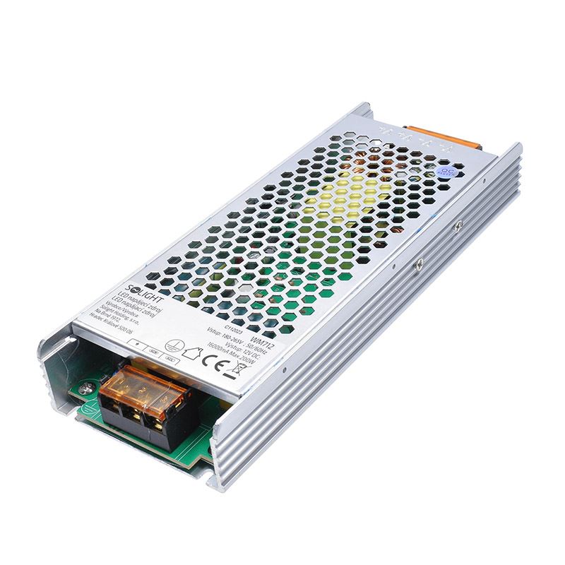 Solight LED napájací zdroj, 230V - 12V, 17A, 200W, IP20