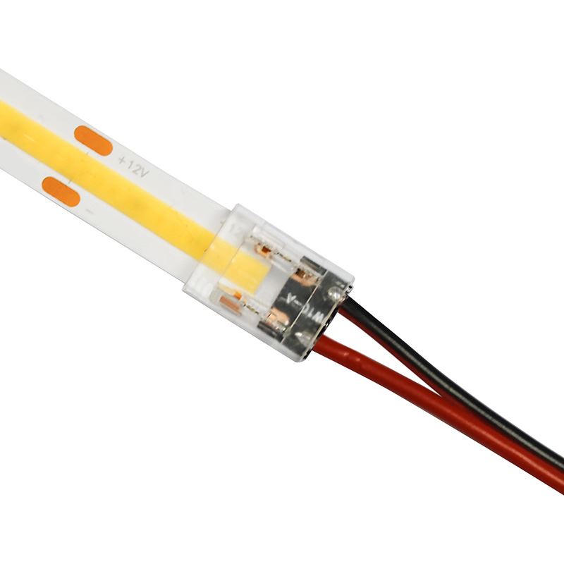 Solight napájací konektor pre COB LED pásy, opasok-napájacie vodiče, balenie 1ks, sáčok
